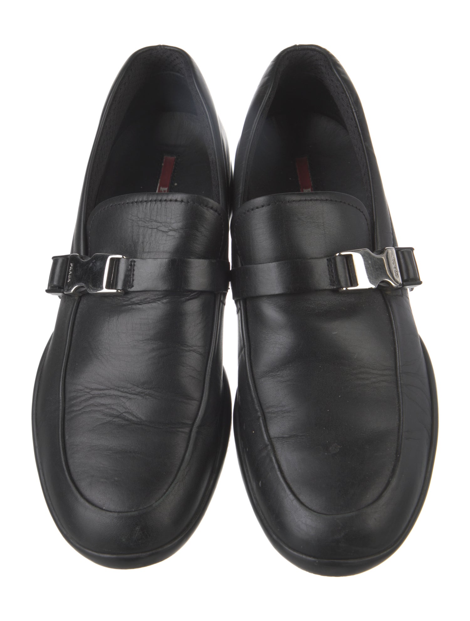 Prada Leather Monk Straps